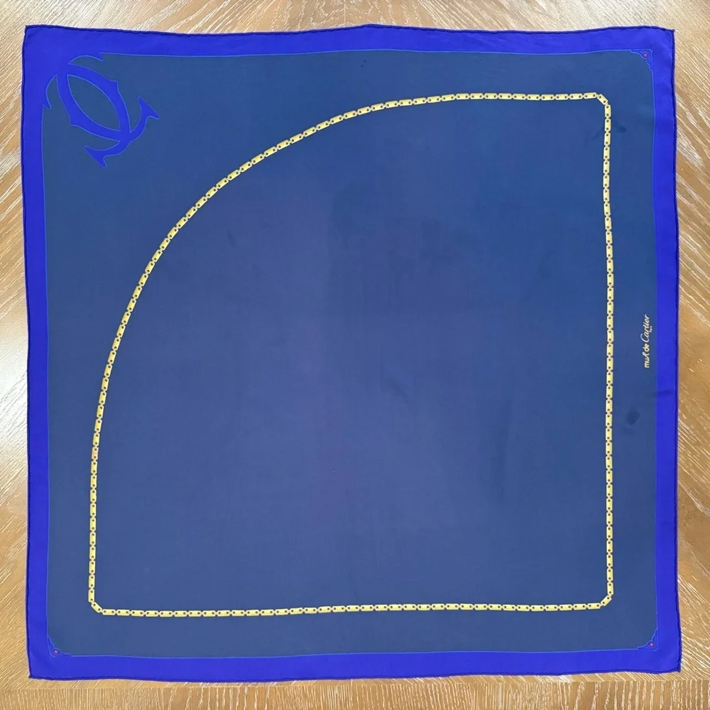 Authentic Cartier Silk Scarf